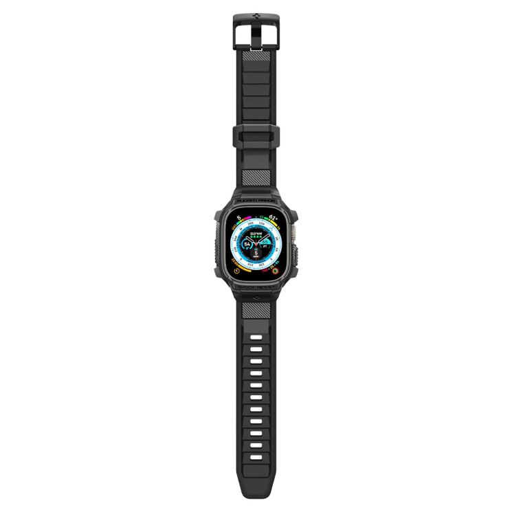 Защитный чехол Spigen (SGP) Rugged Armor Pro (FW) для Apple Watch Ultra / Ultra 2 (49mm) - Black: фото 14 из 20