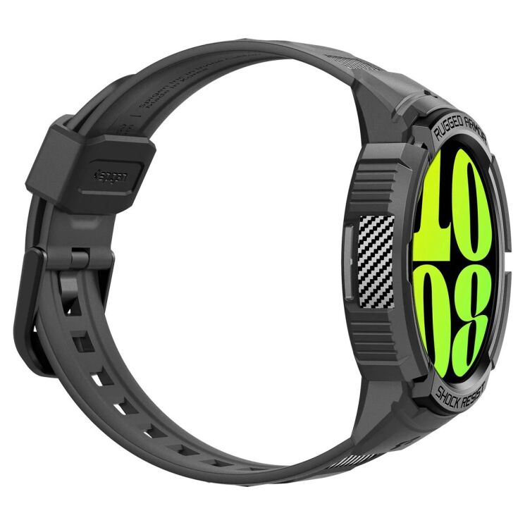 Захисний чохол Spigen (SGP) Rugged Armor Pro (FW) для Samsung Galaxy Watch 6 (44mm) - Black: фото 13 з 22