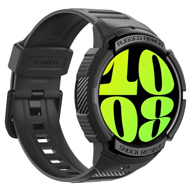 Захисний чохол Spigen (SGP) Rugged Armor Pro (FW) для Samsung Galaxy Watch 6 (44mm) - Black: фото 12 з 22