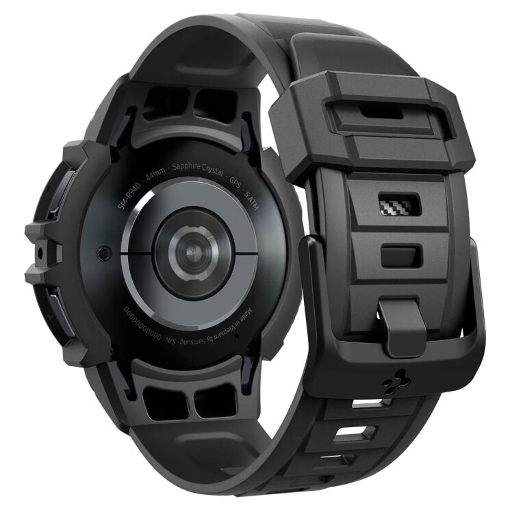 Захисний чохол Spigen (SGP) Rugged Armor Pro (FW) для Samsung Galaxy Watch 6 (44mm) - Black: фото 9 з 22