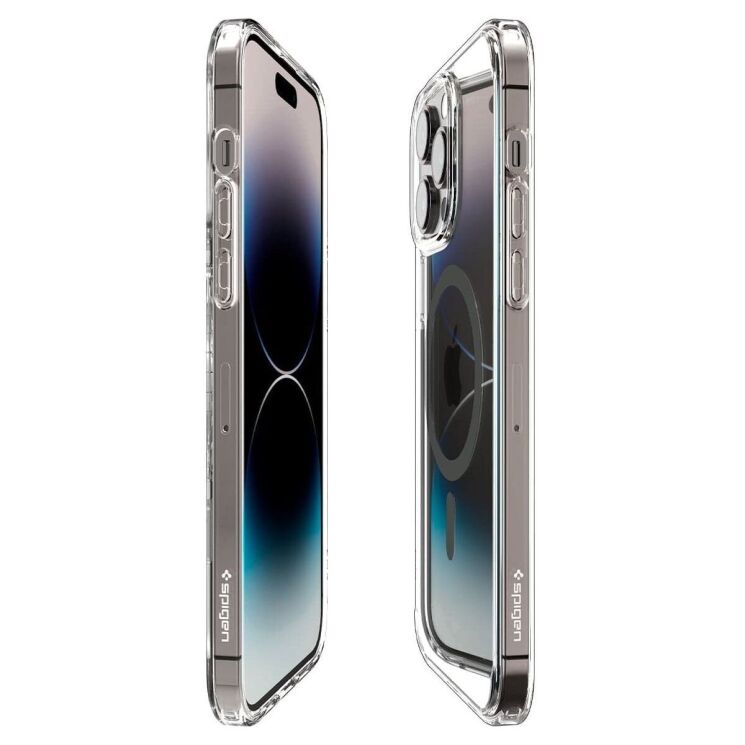 Защитный чехол Spigen (SGP) Ultra Hybrid (MagFit) для Apple iPhone 14 Pro - Graphite: фото 5 из 15