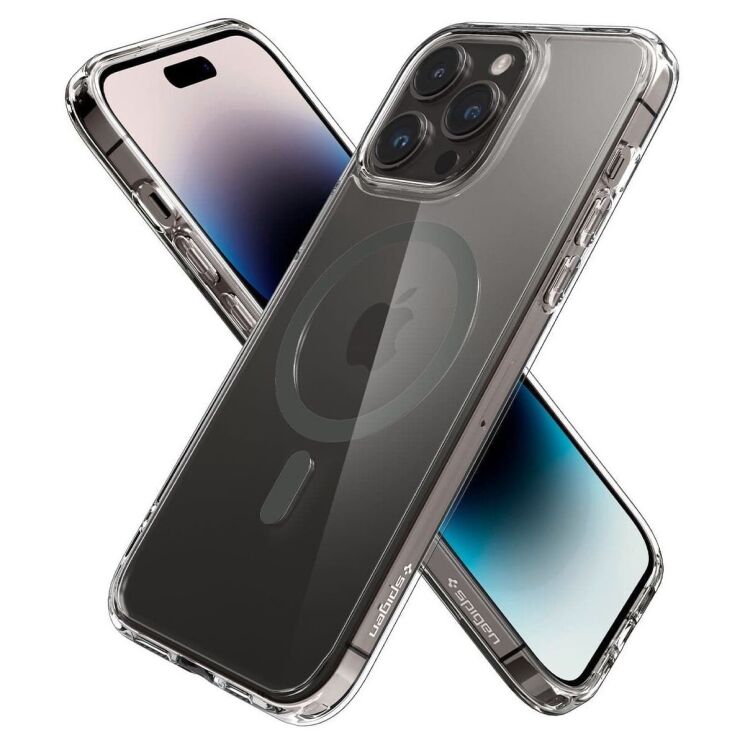Защитный чехол Spigen (SGP) Ultra Hybrid (MagFit) для Apple iPhone 14 Pro - Graphite: фото 2 из 15