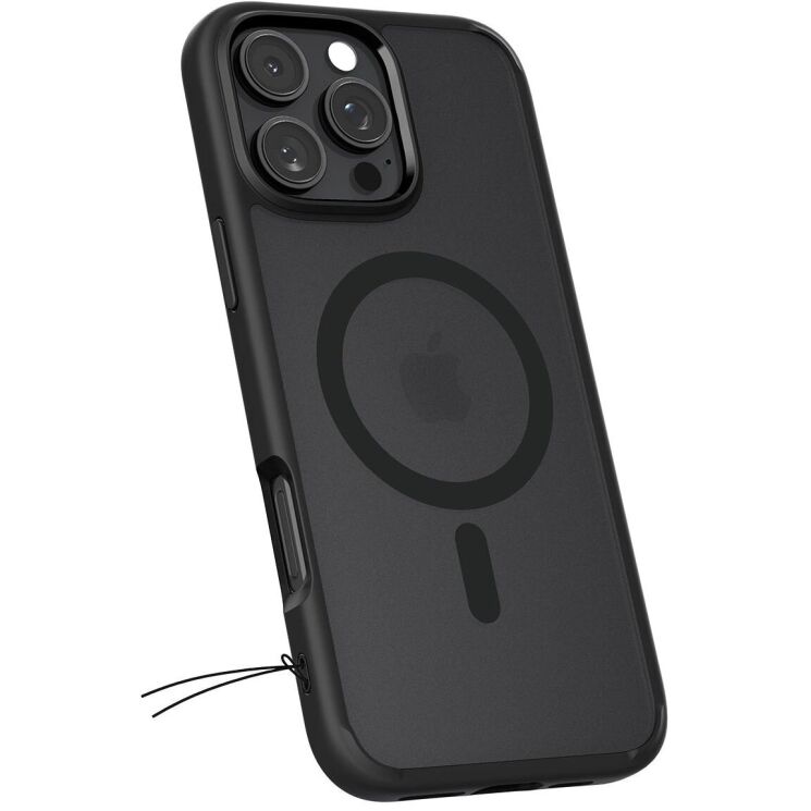 Защитный чехол Spigen (SGP) Ultra Hybrid (MagFit) для Apple iPhone 16 Pro - Frost Black: фото 3 из 13