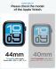 Защитный чехол Spigen Thin Fit (FW) для Apple Watch 44 mm / SE 44 mm (ACS11592) - Black (398000B). Фото 5 из 9