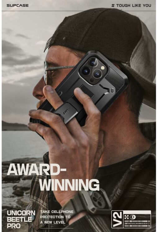Защитный чехол Supcase Unicorn Beetle Pro Rugged Case для Apple iPhone 15 Pro Max - Black: фото 10 из 10