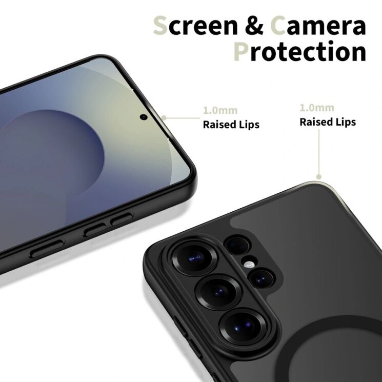Защитный чехол Tech-Protect BasicMag MagSafe для Samsung Galaxy S26 Ultra (S948) - Matte Black: фото 4 из 6