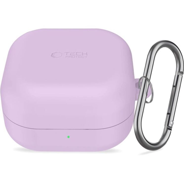Захисний чохол Tech-Protect Silicone Hook для Samsung Galaxy Buds 4 / Buds 4 Pro - Lavender: фото 2 з 7