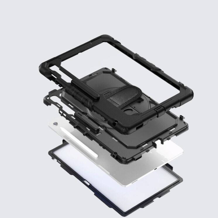 Захисний чохол Tech-Protect Solid 360 для Samsung Galaxy Tab S10 FE Plus - Black: фото 4 з 8