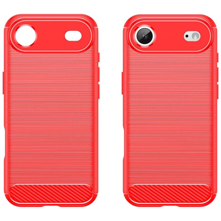 Захисний чохол UniCase Carbon для Apple iPhone 17 Air - Red: фото 2 з 11