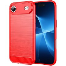Захисний чохол UniCase Carbon для Apple iPhone 17 Air - Red: фото 1 з 11