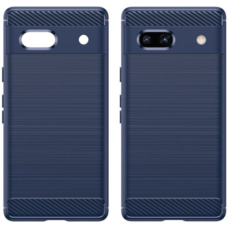 Защитный чехол UniCase Carbon для Google Pixel 7a - Blue: фото 2 из 8
