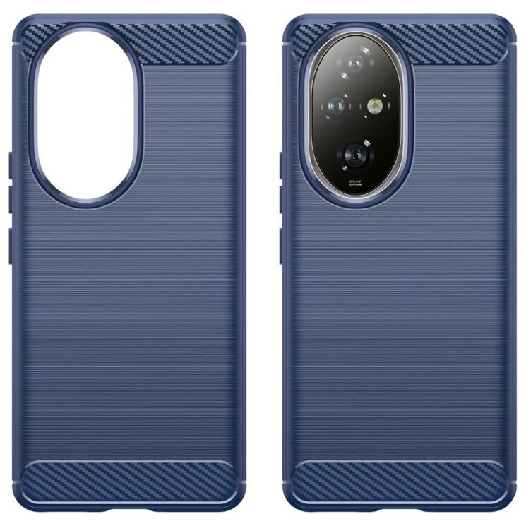Захисний чохол UniCase Carbon для Honor 200 Pro - Blue: фото 2 з 8