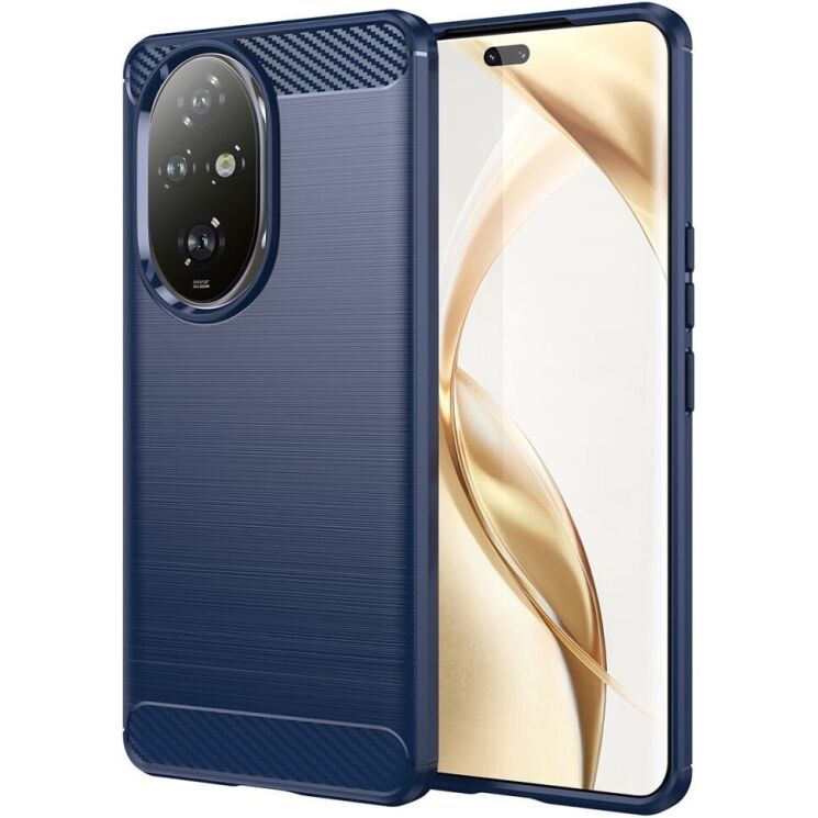 Захисний чохол UniCase Carbon для Honor 200 Pro - Blue: фото 1 з 8