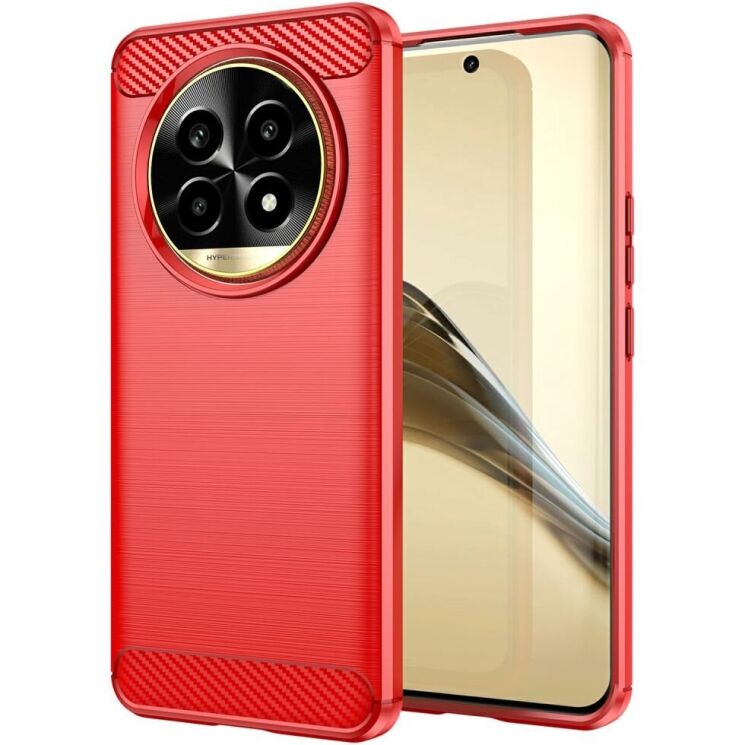 Защитный чехол UniCase Carbon для Realme 13 Pro / 13 Pro Plus - Red: фото 1 из 12