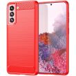 Защитный чехол UniCase Carbon для Samsung Galaxy S21 (G991) - Red (230439R)