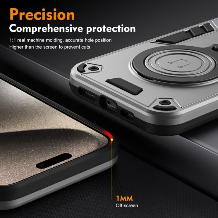 Защитный чехол UniCase Cosmic Armor для Motorola Edge 50 - Black: фото 6 из 8