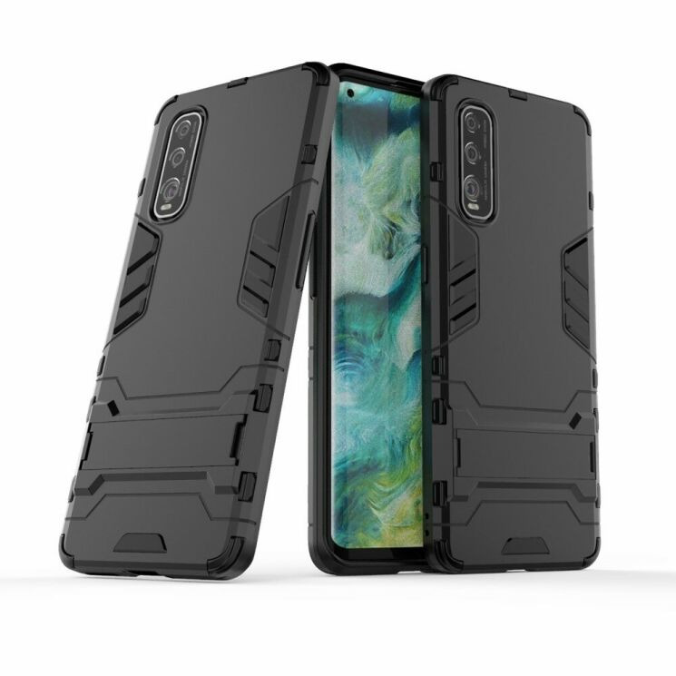 Защитный чехол UniCase Hybrid для OPPO Find X2 - Black: фото 2 из 9