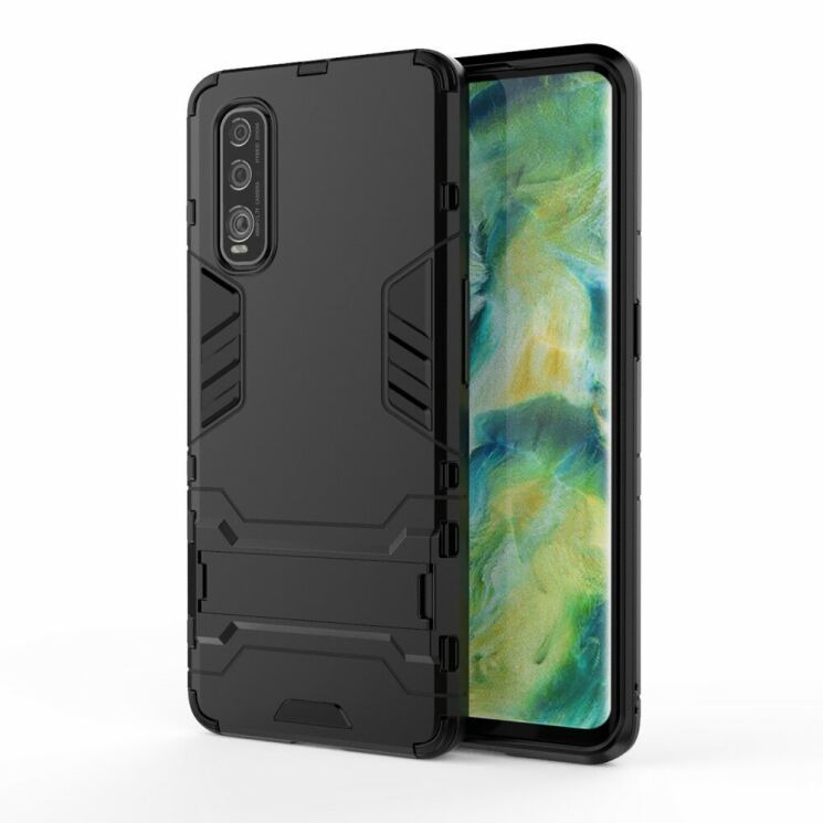 Защитный чехол UniCase Hybrid для OPPO Find X2 - Black: фото 1 из 9