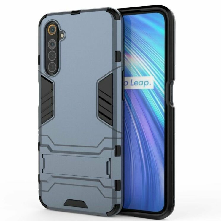 Захисний чохол UniCase Hybrid для Realme 6 - Blue: фото 2 з 8