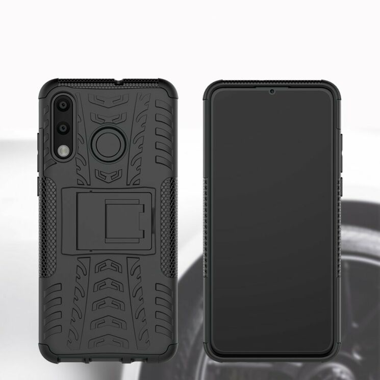 Захисний чохол UniCase Hybrid X для Huawei P30 Lite - Black: фото 9 з 10