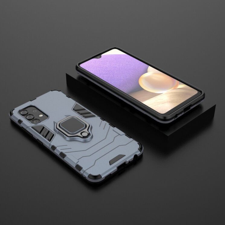 Защитный чехол Deexe Hybrid Case для Samsung Galaxy A32 (А325) - Blue: фото 5 из 7
