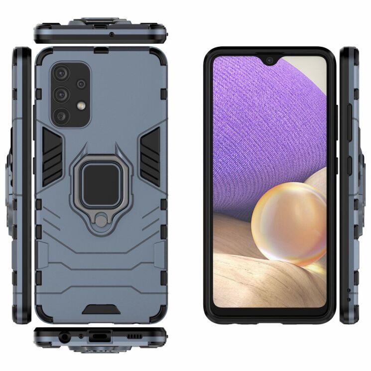 Защитный чехол Deexe Hybrid Case для Samsung Galaxy A32 (А325) - Blue: фото 4 из 7