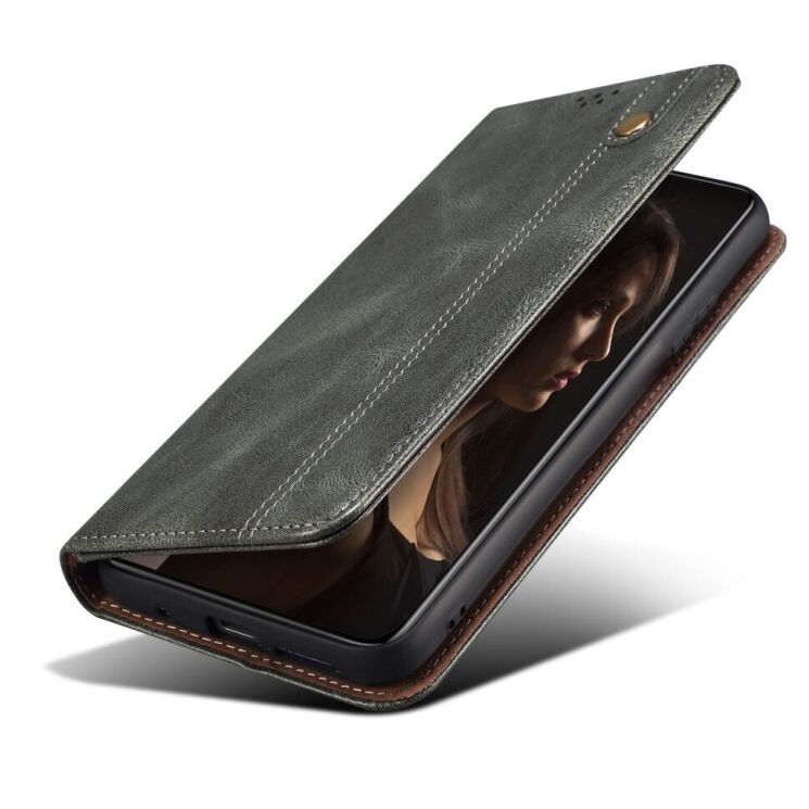 Чехол-книжка с кармашками UniCase Leather Wallet для Huawei Nova 9 SE - Green: фото 4 из 10