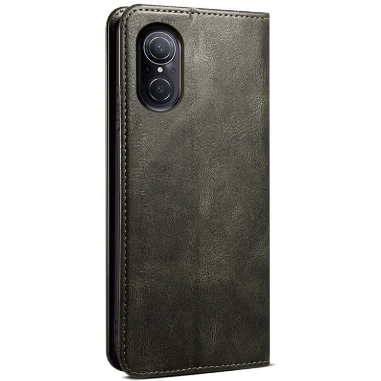 Чехол-книжка с кармашками UniCase Leather Wallet для Huawei Nova 9 SE - Green: фото 3 из 10