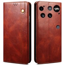 Защитный чехол UniCase Leather Wallet для Nothing Phone (3) - Brown: фото 1 из 8