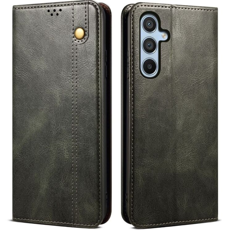 Защитный чехол UniCase Leather Wallet для Samsung Galaxy A54 (A546) - Green: фото 1 из 8