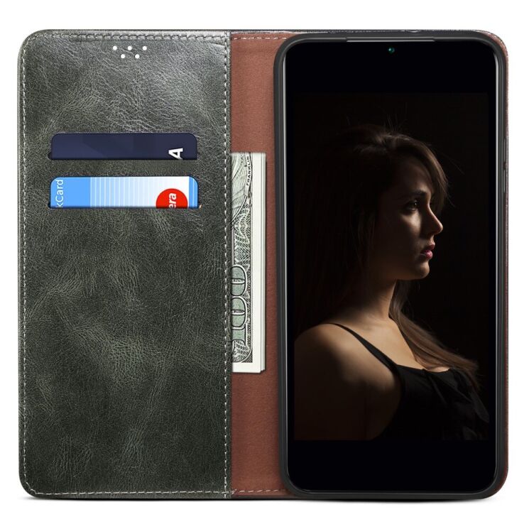 Защитный чехол UniCase Leather Wallet для Samsung Galaxy A54 (A546) - Green: фото 2 из 8