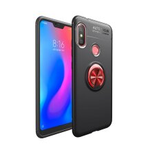 Защитный чехол UniCase Magnetic Ring для Xiaomi Mi Play - Black / Red: фото 1 из 14