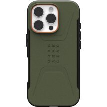 Захисний чохол URBAN ARMOR GEAR (UAG) Civilian MagSafe для Apple iPhone 16 Pro - Olive Drab: фото 1 з 11