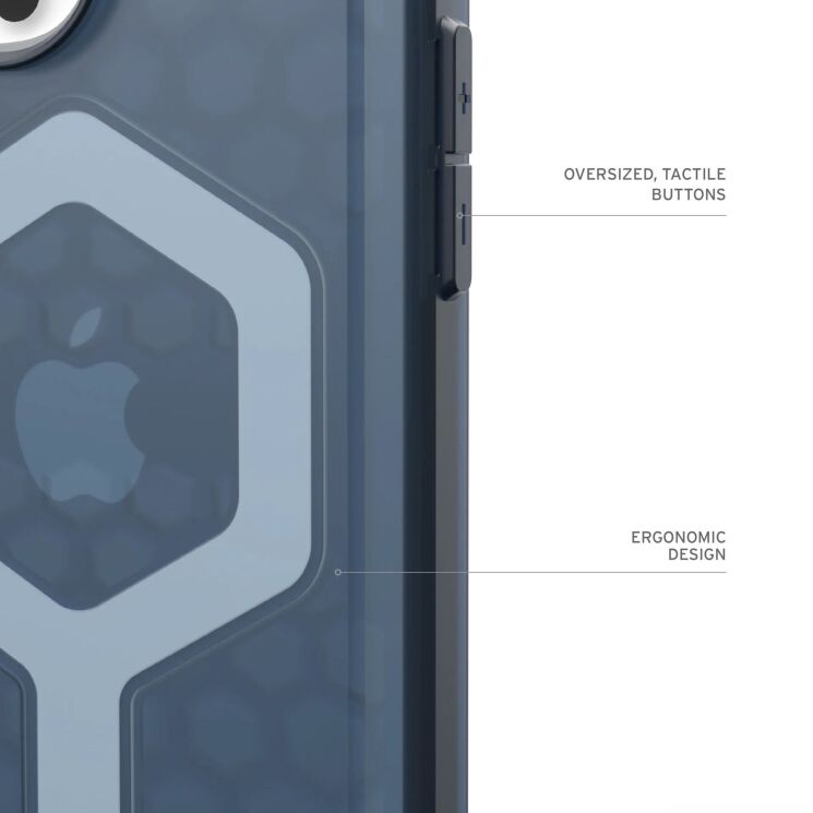 Захисний чохол URBAN ARMOR GEAR (UAG) Essential Armor MagSafe для Apple iPhone 16 Pro - Cloud Blue: фото 9 з 11