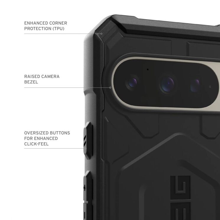 Защитный чехол URBAN ARMOR GEAR (UAG) Pathfinder Pro для Google Pixel 9 Pro - Black: фото 10 из 14