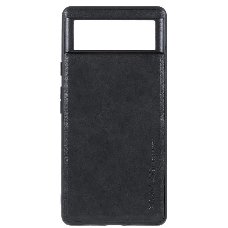 Защитный чехол X-LEVEL Leather Back Cover для Google Pixel 6 - Black: фото 1 из 9
