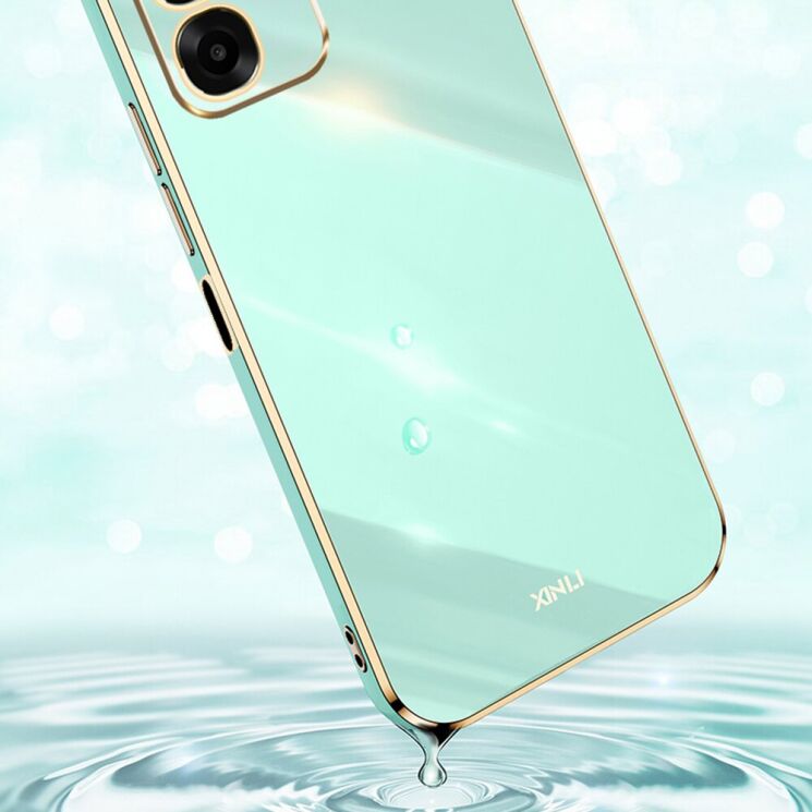 Защитный чехол XINLI Porcelain Design для OPPO A6x - Cyan: фото 4 из 6