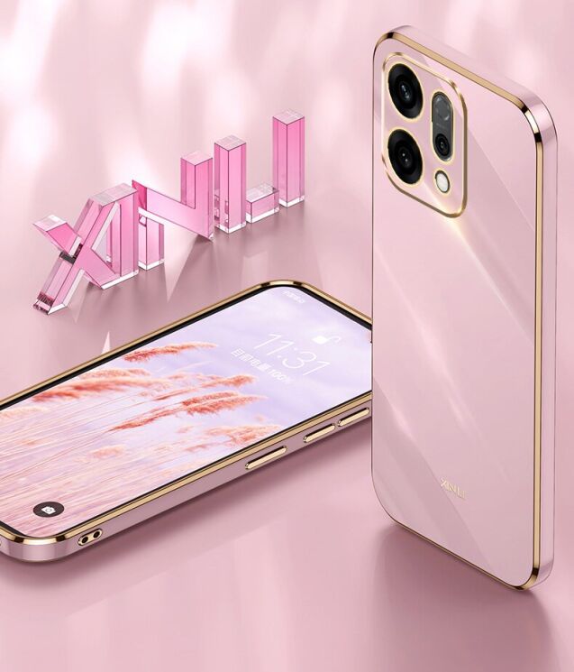 Захисний чохол XINLI Porcelain Design для OPPO Reno 14 5G - Black: фото 5 з 9