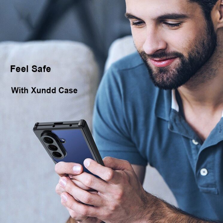 Защитный чехол XUNDD Rugged Case (FF) для Samsung Galaxy Fold 7 - Black: фото 7 из 11