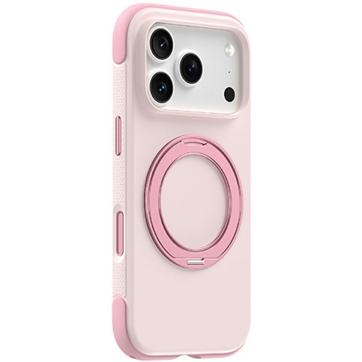 Защитный чехол ZGA Halo Ring Stand для Apple iPhone 18 Pro - Pink: фото 1 из 10