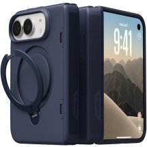Защитный комплект TORRAS Ostand Q3 Spin Series with MagSafe (FF) для Apple iPhone Duo - Blue: фото 1 из 6
