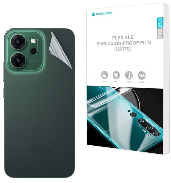 Антибликовая пленка на заднюю панель RockSpace Explosion-Proof Matte для OPPO Reno 14 F/FS: фото 1 из 9