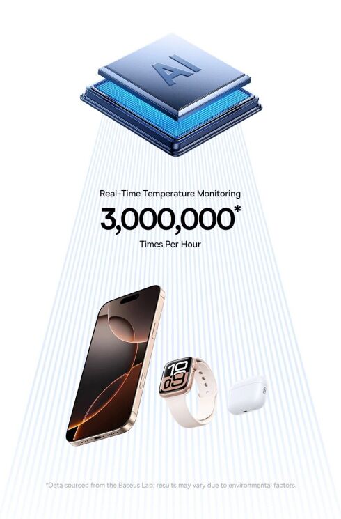 Беспроводное зарядное устройство Baseus EnerFill FS41 3 in 1 22.5W (P10281904123-01) - Black: фото 9 из 20