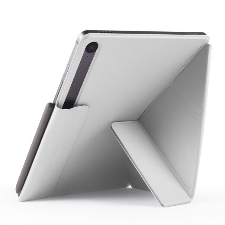 Чeхол Deexe Origami Series для Samsung Galaxy Tab S9 / S9 FE / S10 FE (X710/716/510/516/520/526) - Grey: фото 4 из 12