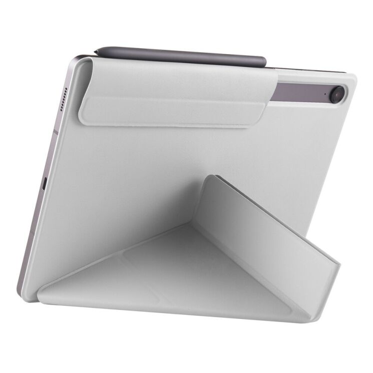 Чeхол Deexe Origami Series для Samsung Galaxy Tab S9 / S9 FE / S10 FE (X710/716/510/516/520/526) - Grey: фото 3 из 12