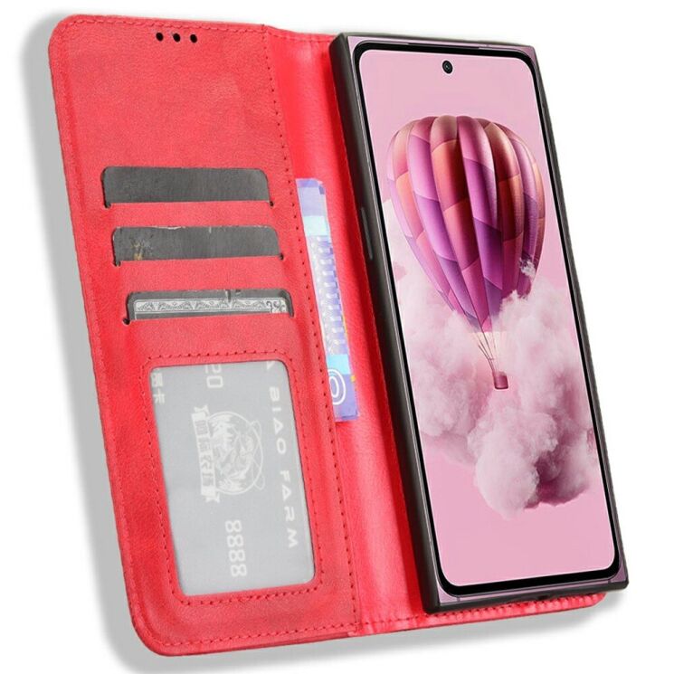 Чехол Deexe Retro Style для HMD Skyline - Red: фото 2 из 8
