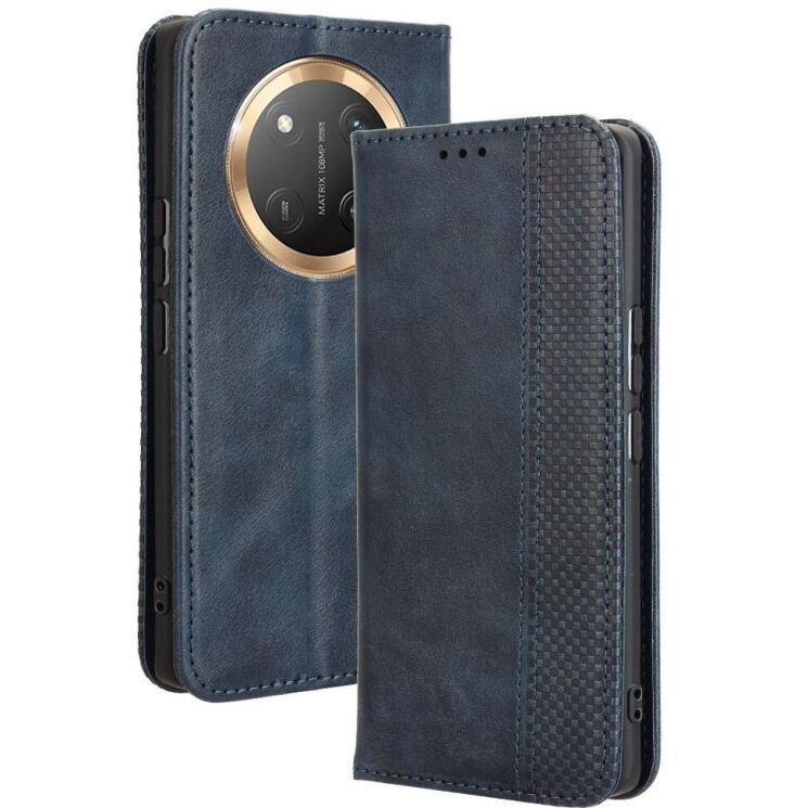 Чехол Deexe Retro Style для Honor Magic 7 Lite - Blue: фото 1 из 7