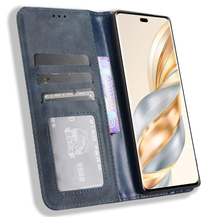 Чехол Deexe Retro Style для Honor Magic 7 Lite - Blue: фото 2 из 7