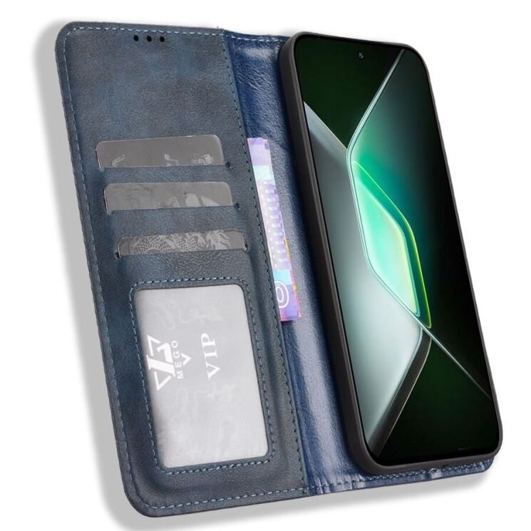 Чехол Deexe Retro Style для Infinix GT 30 Pro - Blue: фото 5 из 17