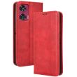Чехол Deexe Retro Style для Motorola Edge 50 Fusion - Red (354207R)